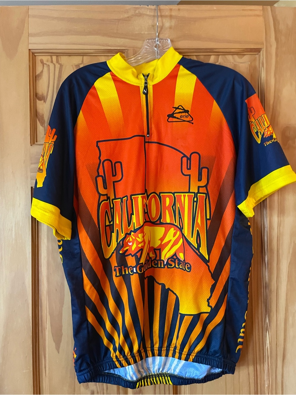 California Men's Cycling Jersey - Yellow & Orange